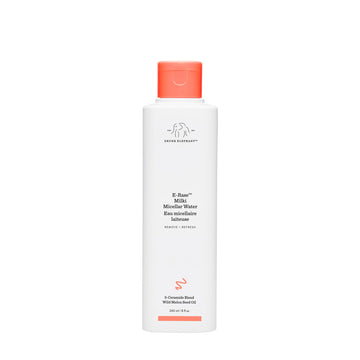 Drunk Elephant E-Rase Milki Micellar Water: botella visible y limpieza suave sin enjuague