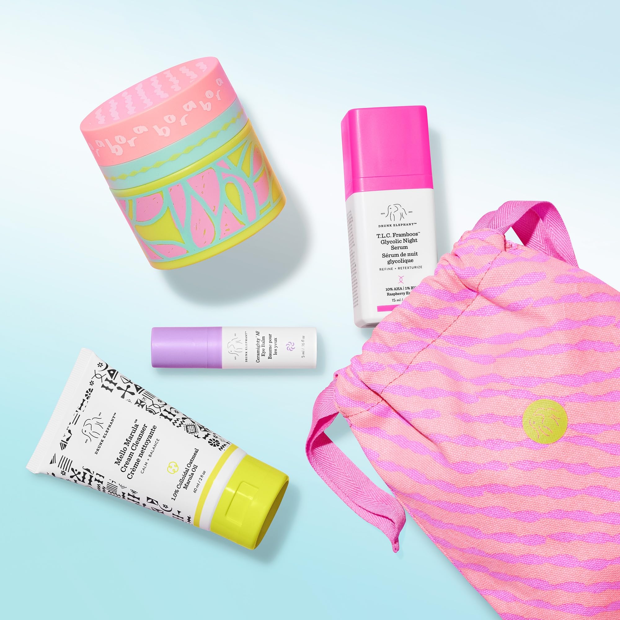 Kit nocturno Drunk Elephant en caja para cuidado en casa