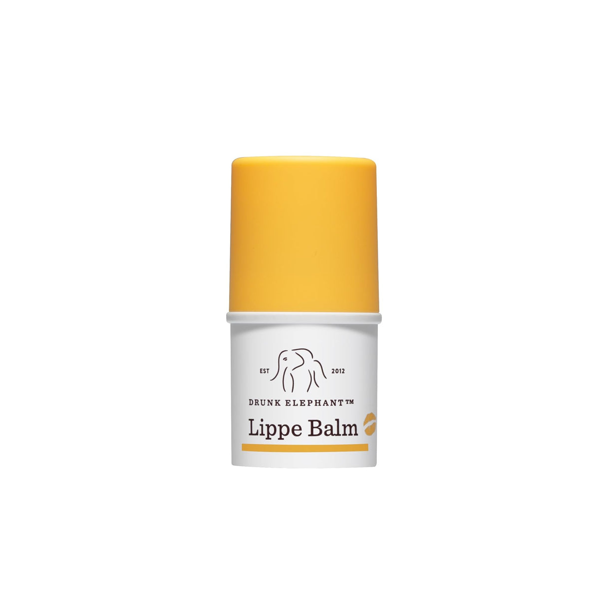 Bálsamo labial Lippe de Drunk Elephant muestra textura cremosa para labios suaves.
