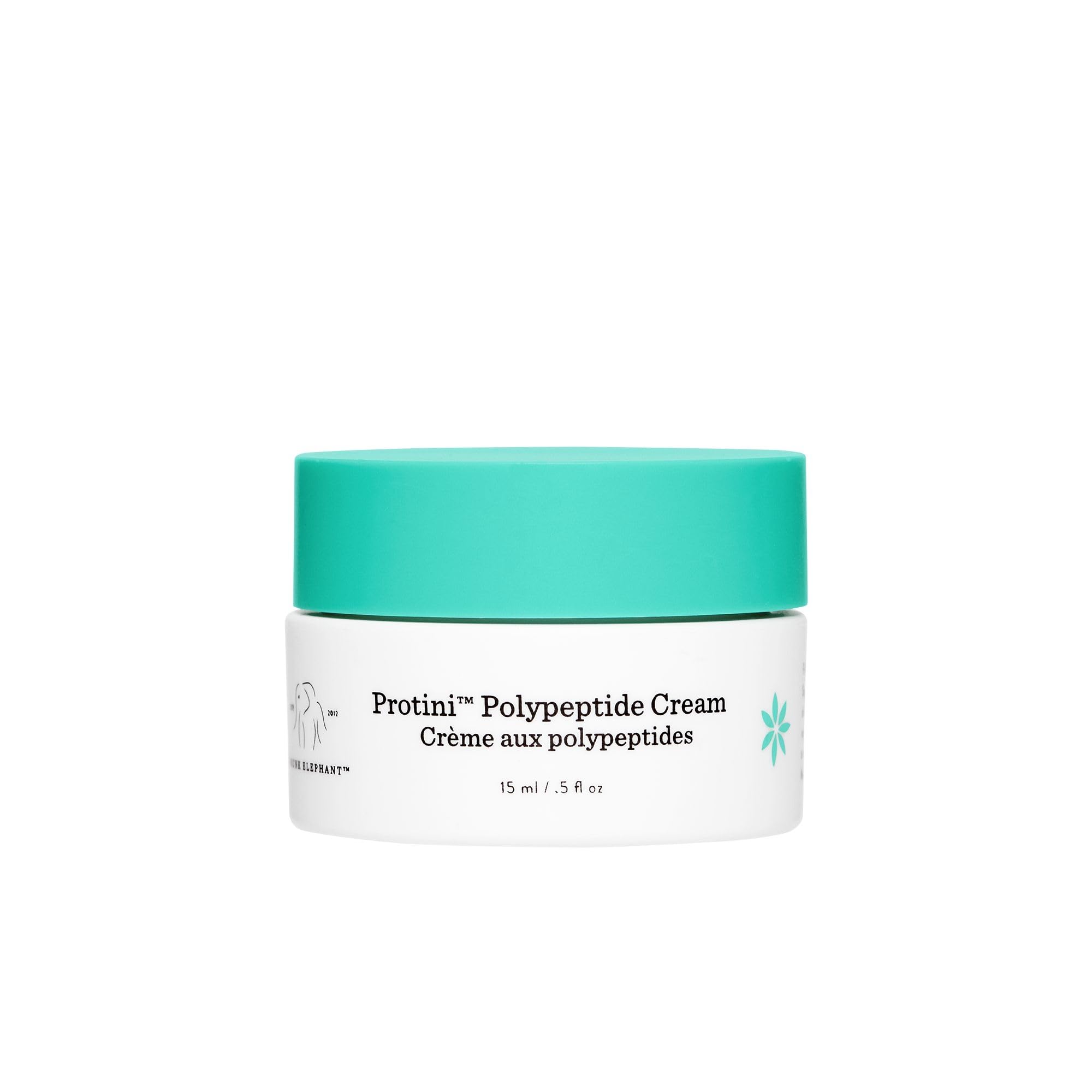 Drunk Elephant Protini Crema 15 ml, envase compacto para uso diario.
