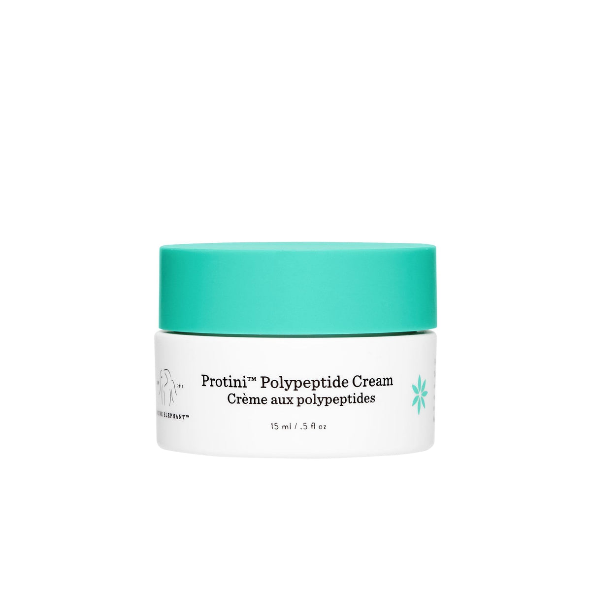 Drunk Elephant Protini Crema 15 ml, envase compacto para uso diario.