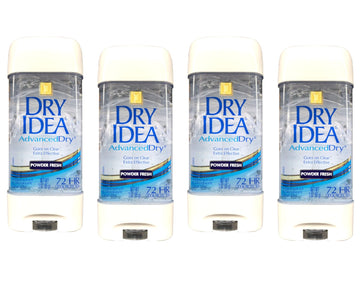 Dry Idea Advanced Dry Powder Fresh Gel application shows smooth glide for quick use.
