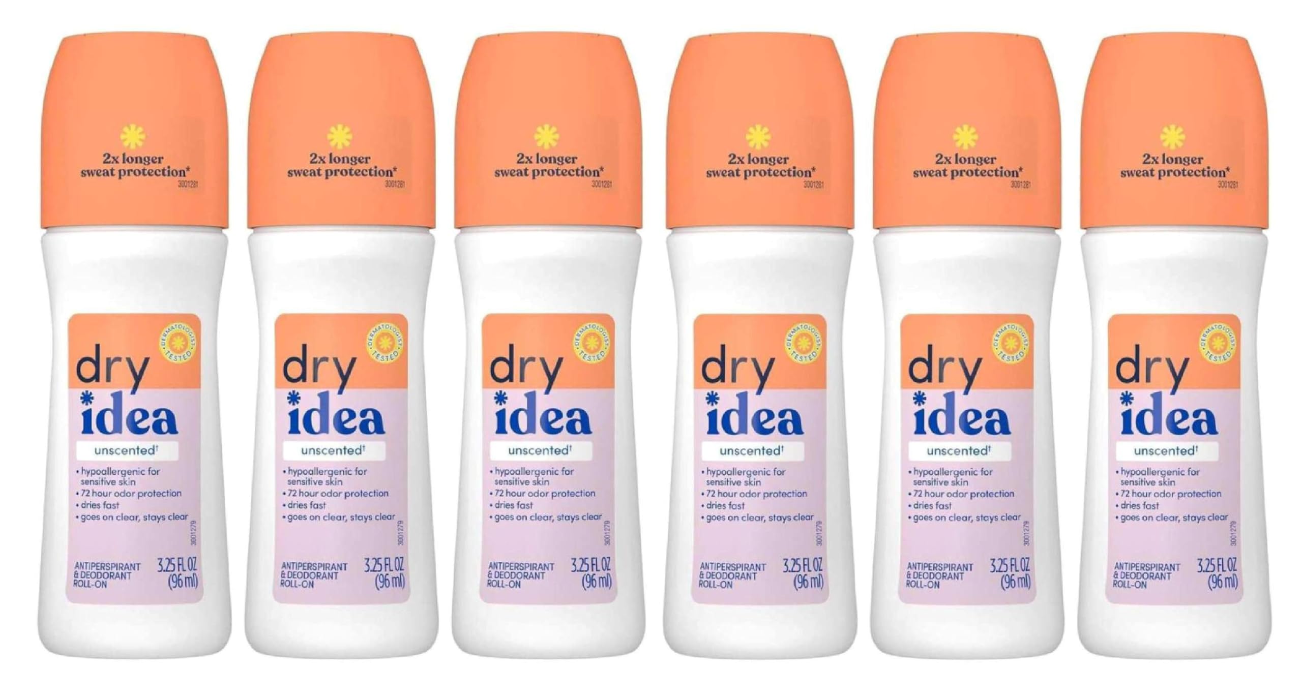 Desodorante Dry Idea roll-on para uso diario en oficina y gimnasio.