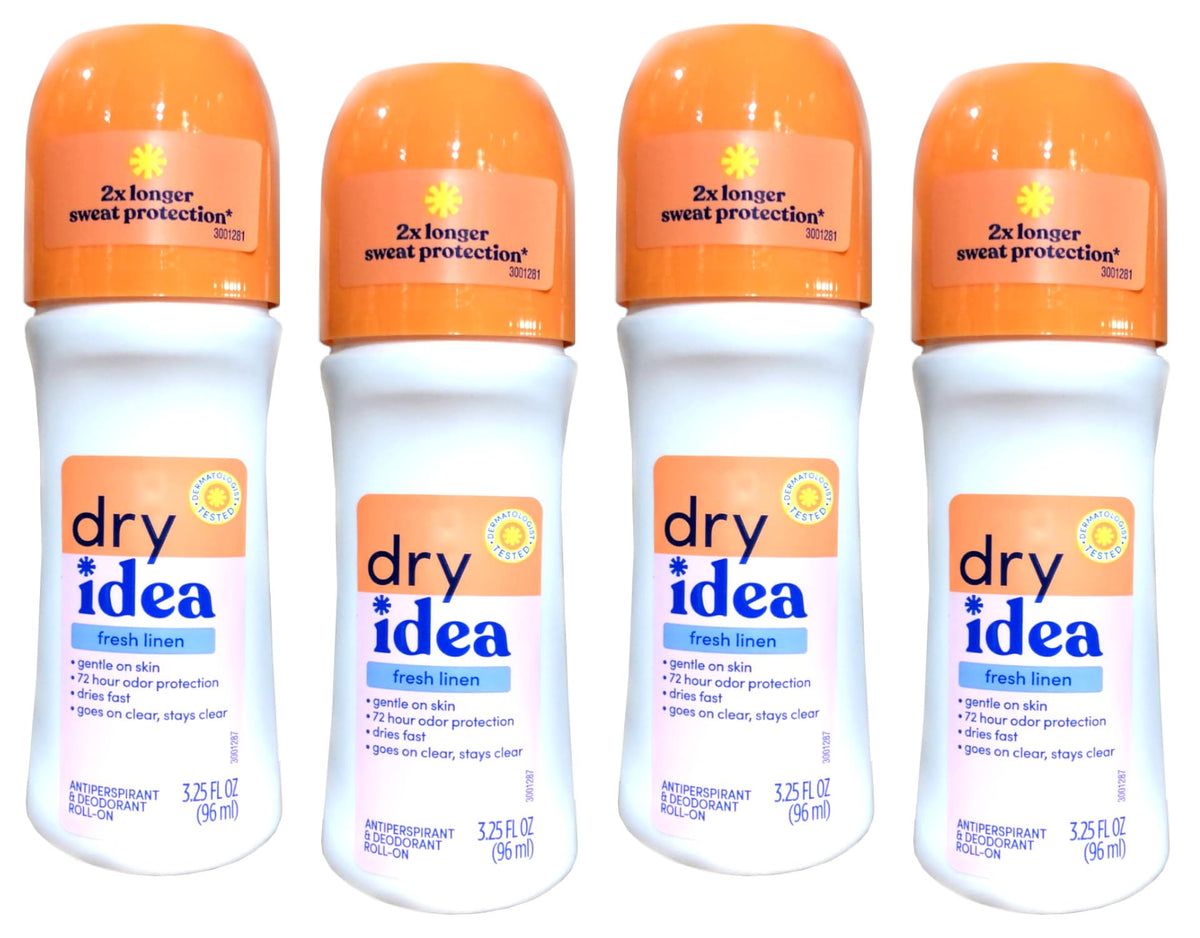 Dry Idea Frais Linge Roll-On bouteille visible, fraîcheur durable.