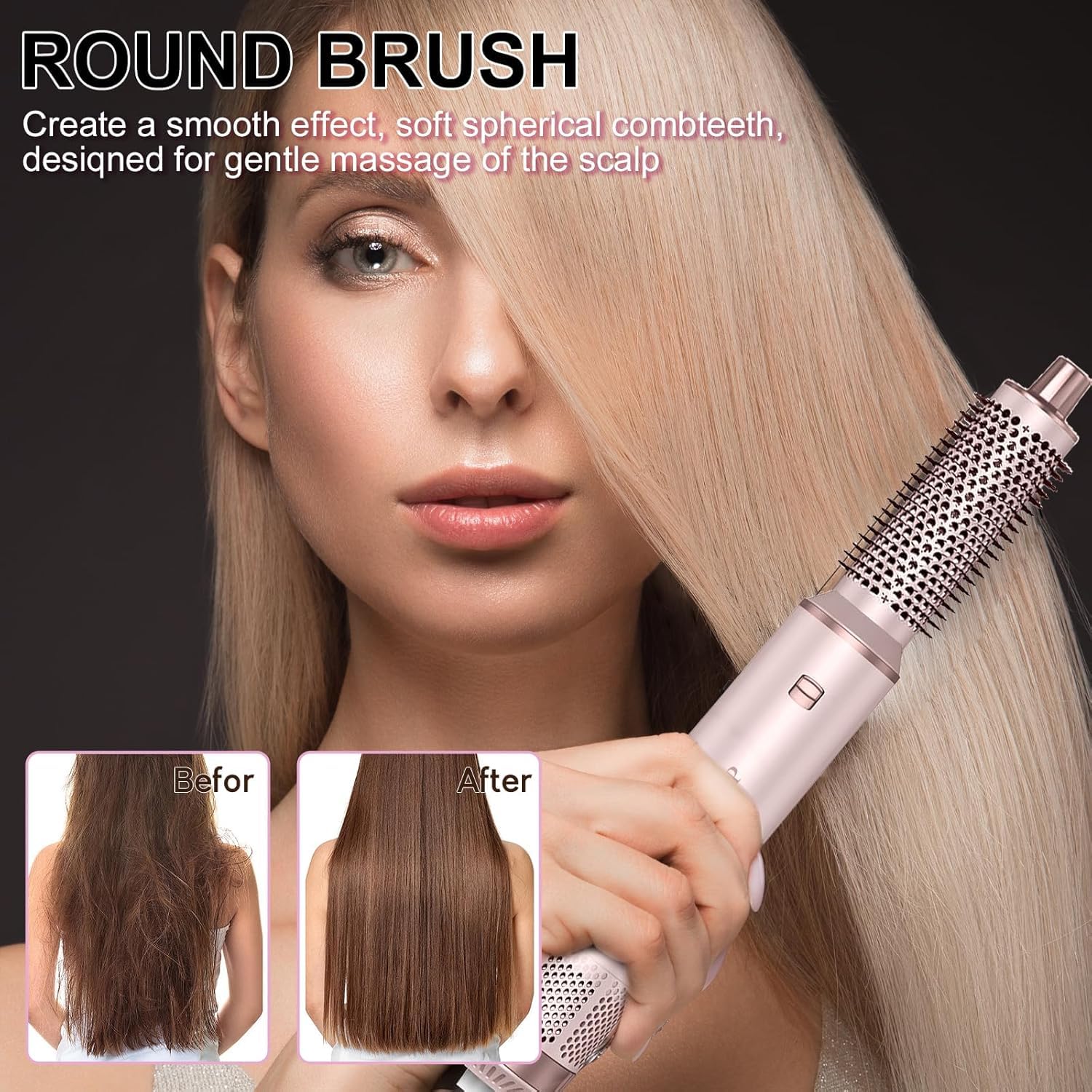 Dryhsip 5 en 1 cepillo voluminizador para mayor cuerpo