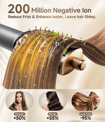 Dryhsip 8 en 1 peine-alisador para cabello liso y brillante.