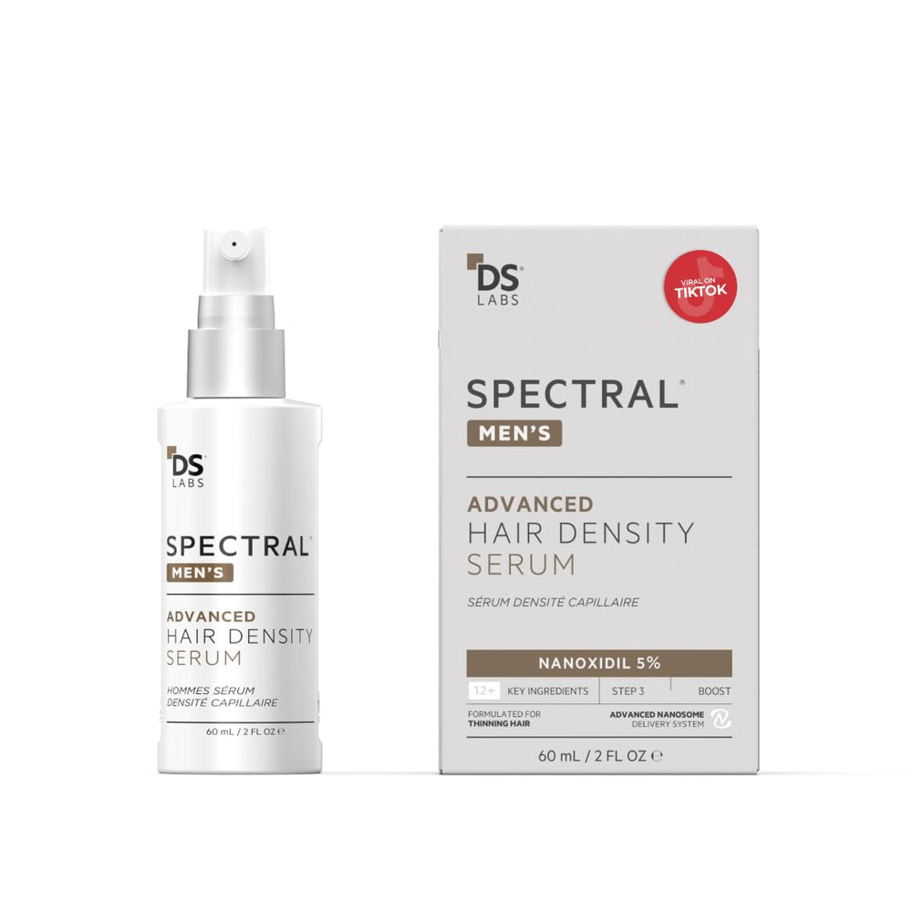 DS Laboratories Spectral Men, botella del sérum, aplicación sencilla para un cabello más denso