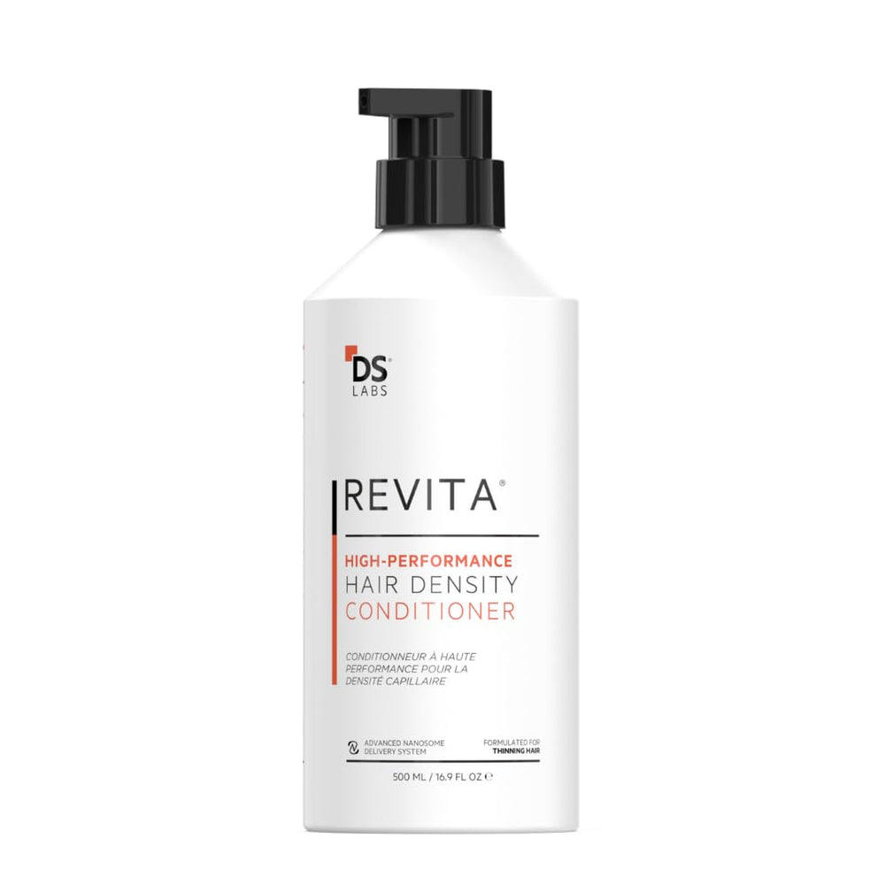 Acondicionador DS Labs Revita en envase 500 mL, ideal para hidratación suave.