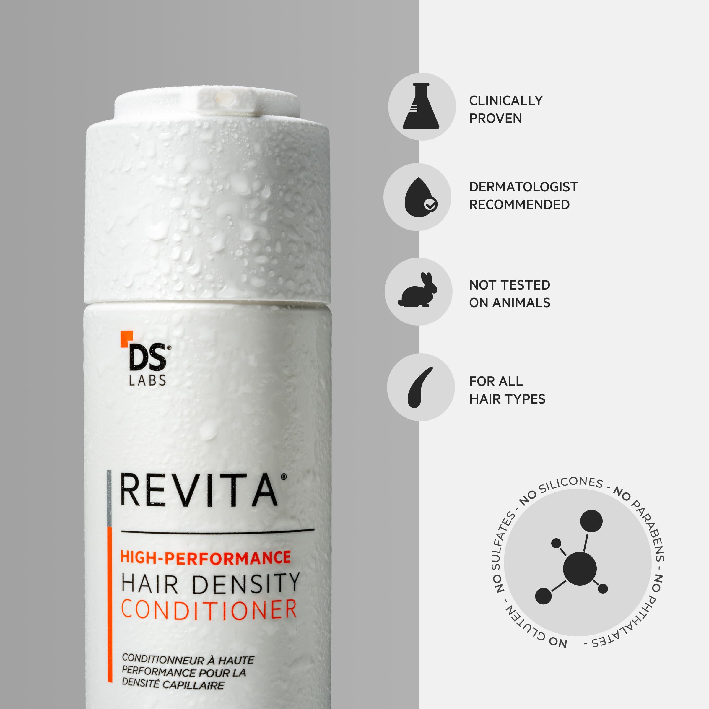 Apto para todo tipo de cabello en rutina diaria.