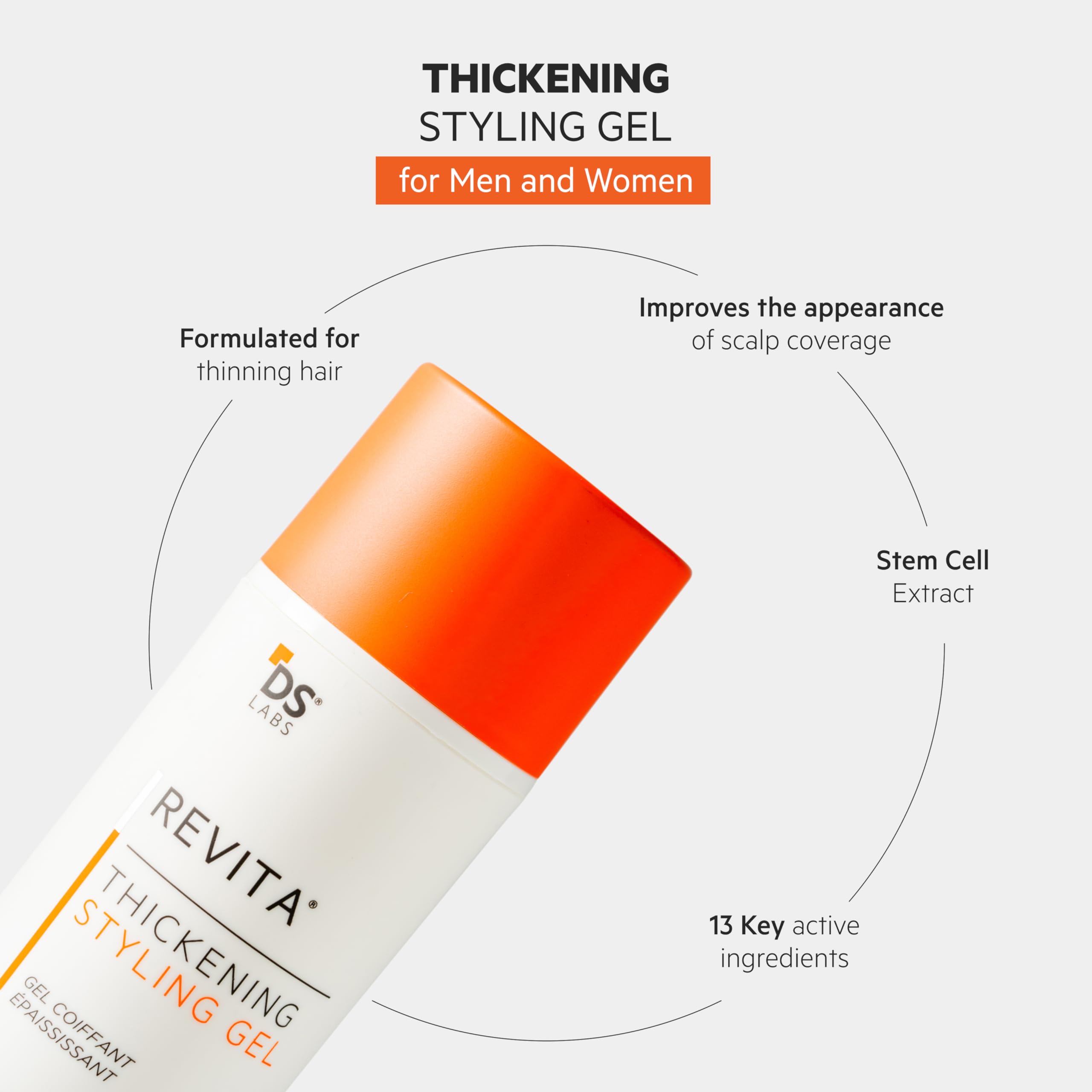 DS Labs Revita Gel: textura media que eleva el volumen con movimiento natural.