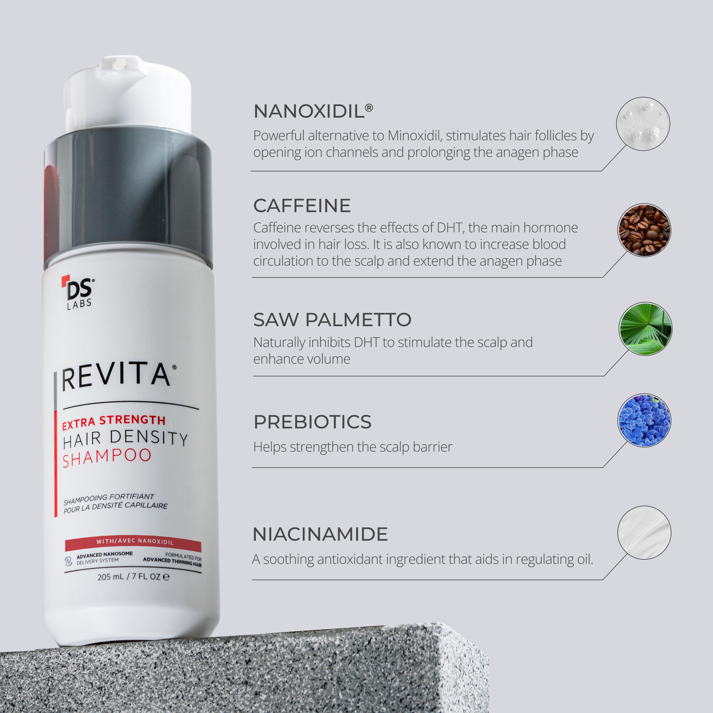 DS Laboratories Revita limpieza profunda del cuero cabelludo para sensación fresca