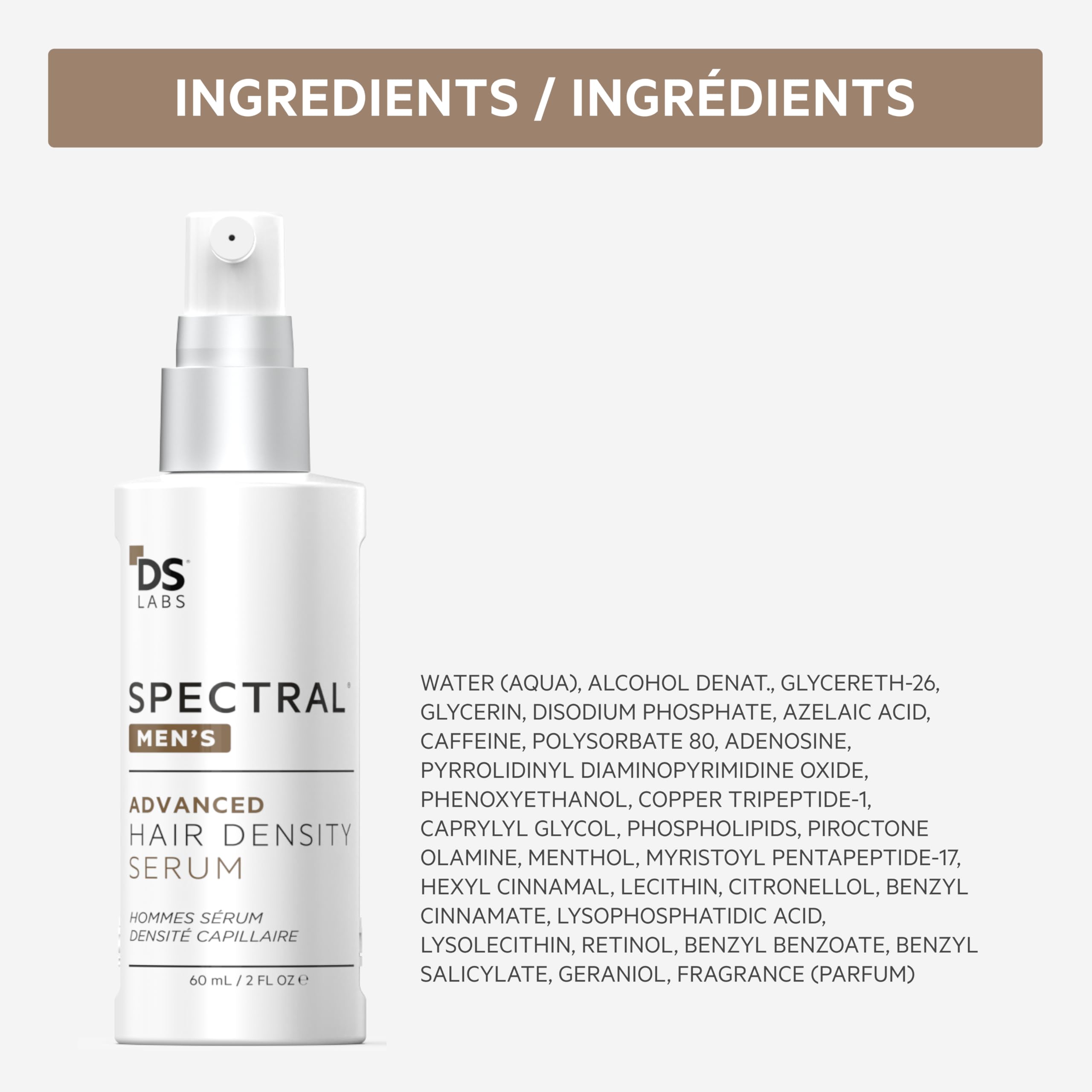 Presentación de 60 ml de Spectral Hombres en pack de tres