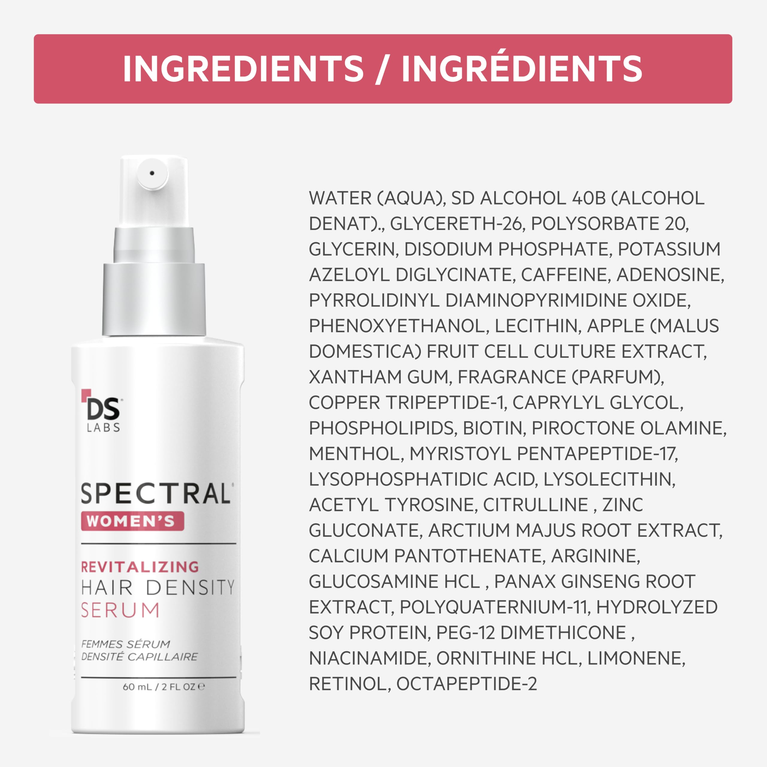 Presentación de 60 ml de Spectral para Mujeres