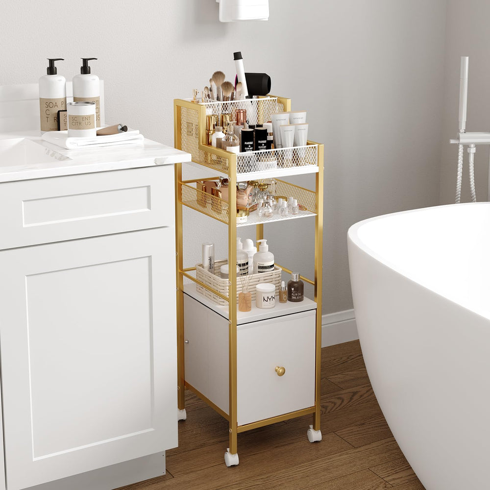 Dsmadn uso en dormitorio y baño, solución compacta para accesorios.