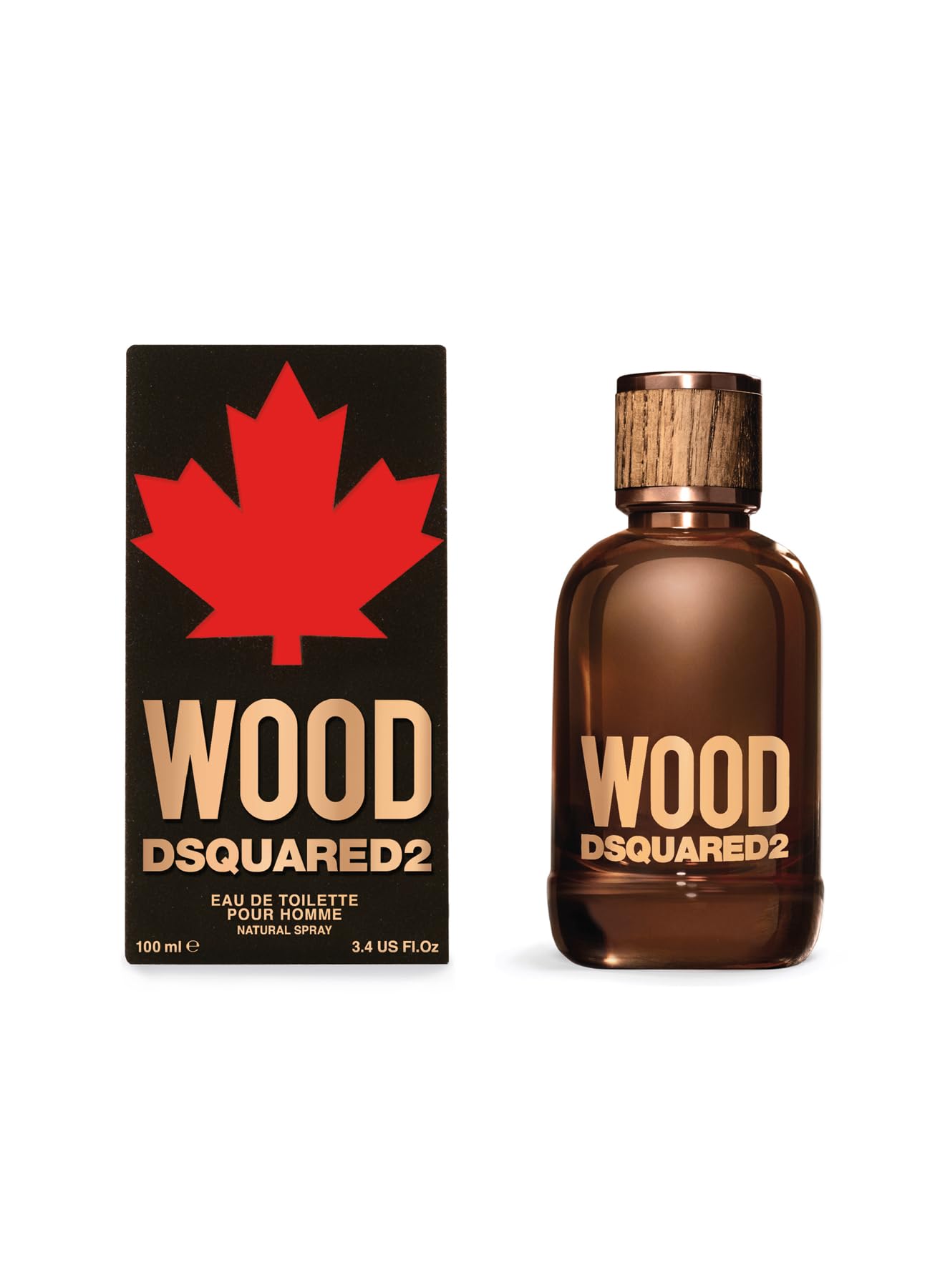 Dsquared2 Madera para hombre, frasco EDT, aroma duradero para uso diario.