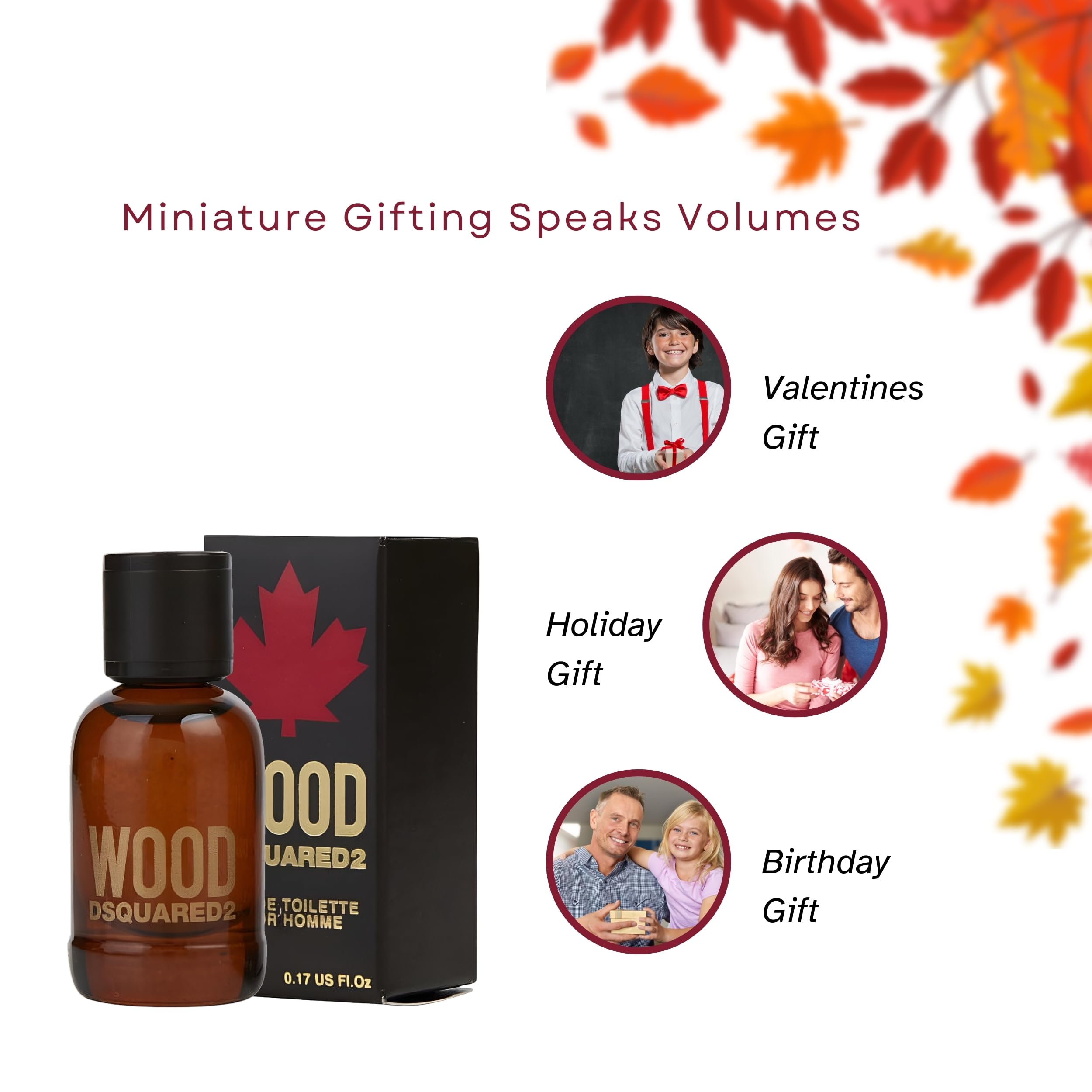 DSQUARED2 Wood Pour Homme Mini EDT: muestra premium para probar un aroma de lujo.