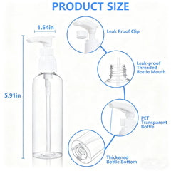 Envases DTDNZKN sin BPA de 100 ml para cosméticos.
