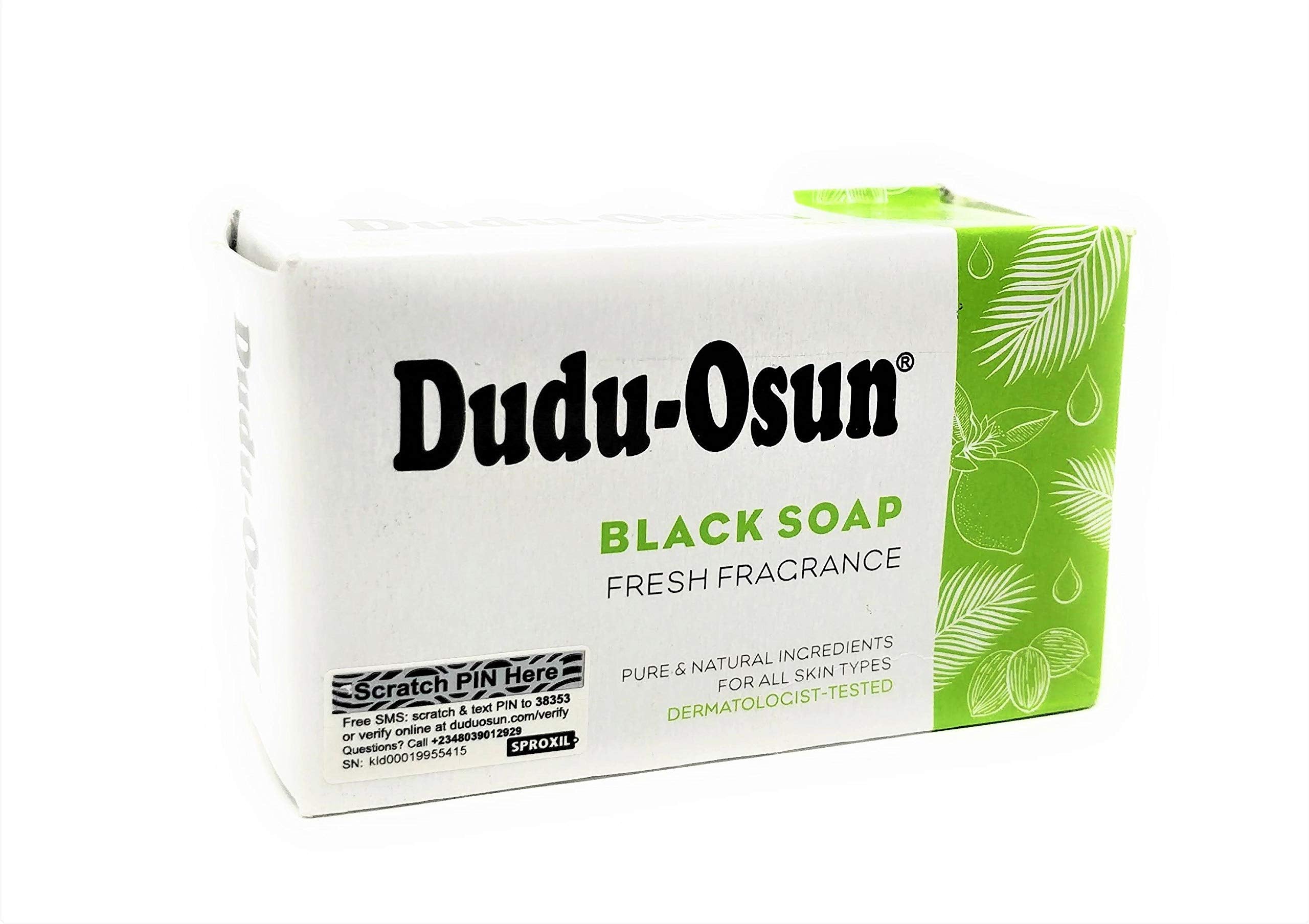 DuDu Savon noir africain barre texture douce; révèle une douceur naturelle pour la peau.