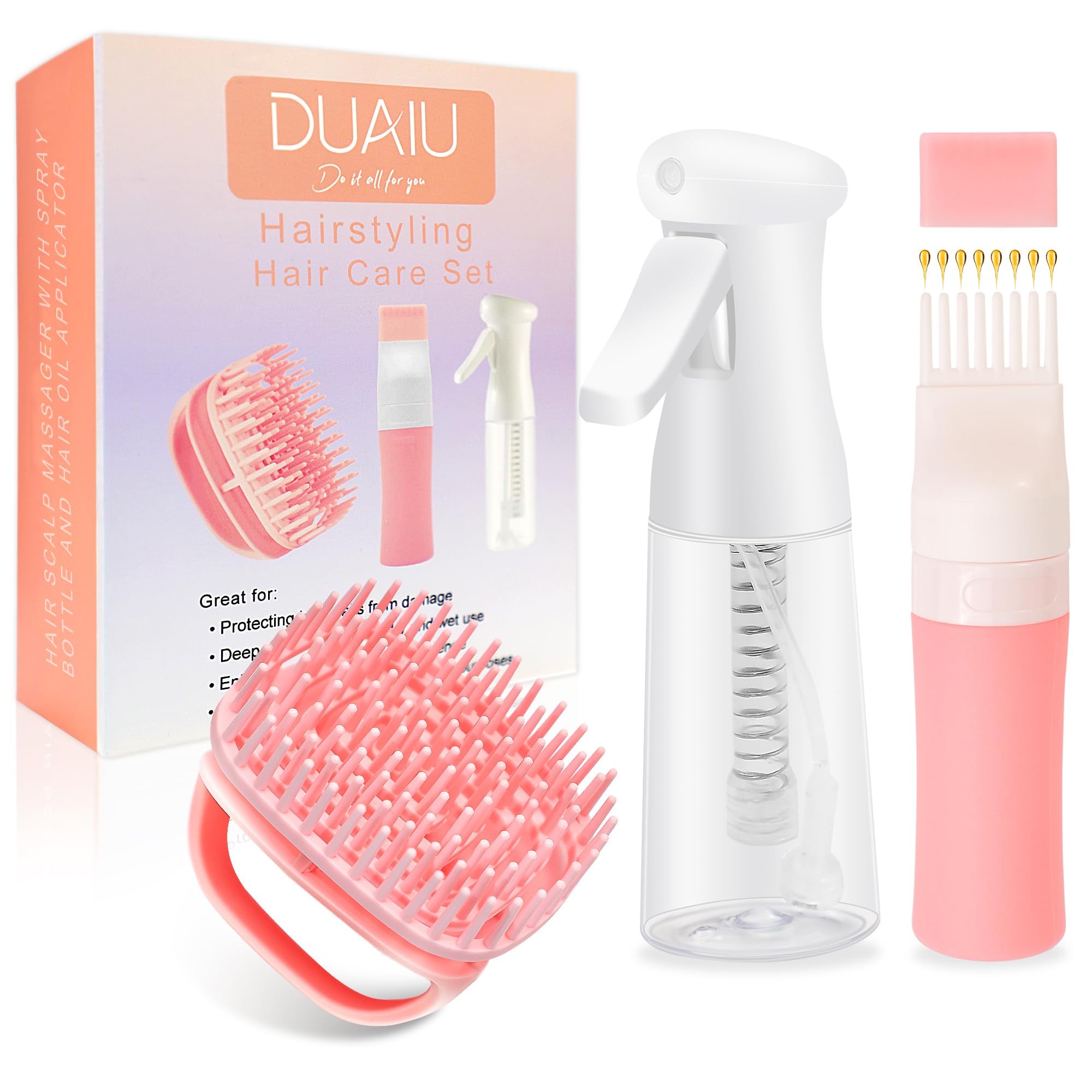 DUAIU aplicador-aceite-cabello para aplicar aceite capilar con precisión