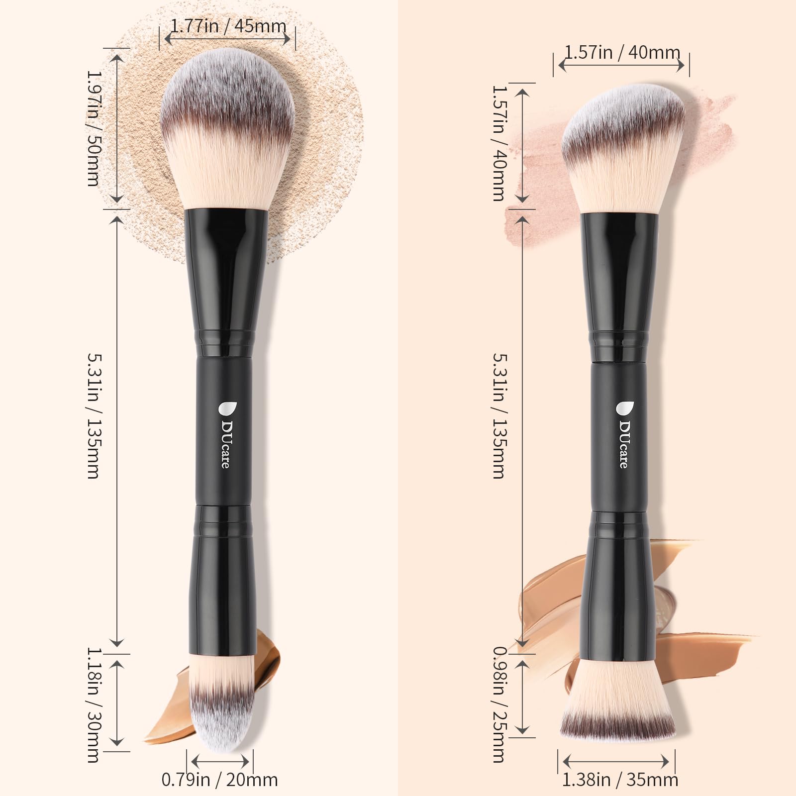 DUcare acabado negro elegante, ideal para estuches de maquillaje.