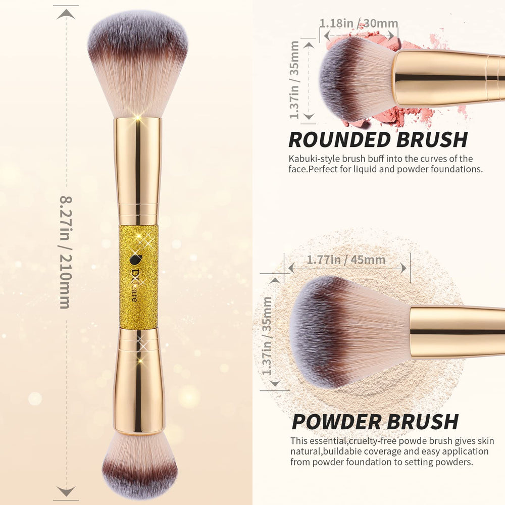 DUcare brocha dos extremos bronceador crema, aplicación ligera y uniforme.