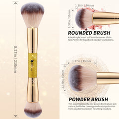 DUcare brocha dos extremos bronceador crema, aplicación ligera y uniforme.