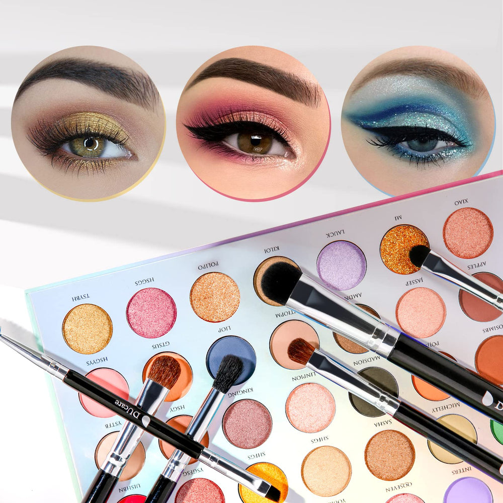 DUcare brochas para ojos, kit completo para looks naturales o intensos.