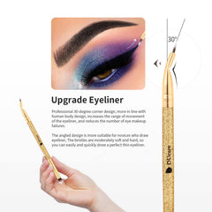 DUcare brochas ojos mango de oro glitter, diseño elegante y duradero