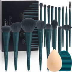 DUcare set de maquillaje con 17 pinceles y estuche regalo para aplicación precisa.