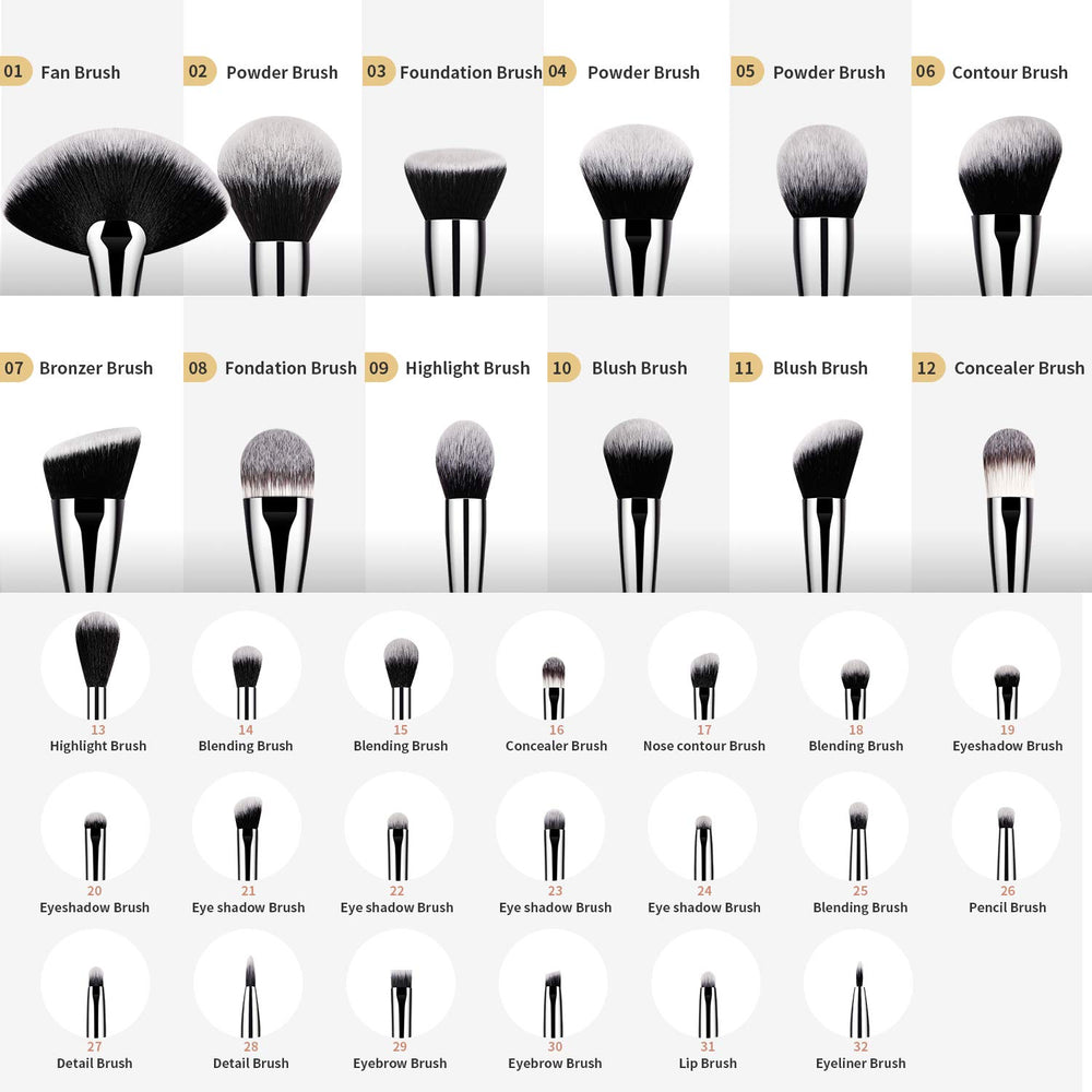 Pinceau concealer DUcare, précision ciblée pour dissimulation légère.