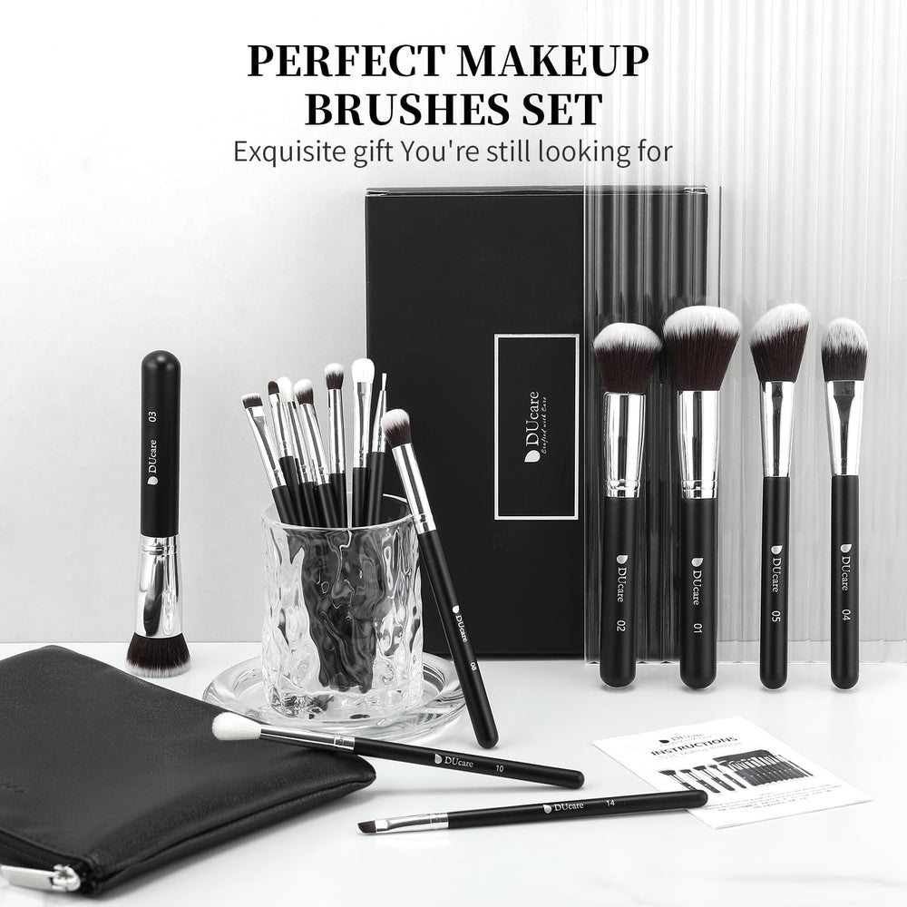 DUcare pinceles suaves con fibras de alta densidad para un look impecable