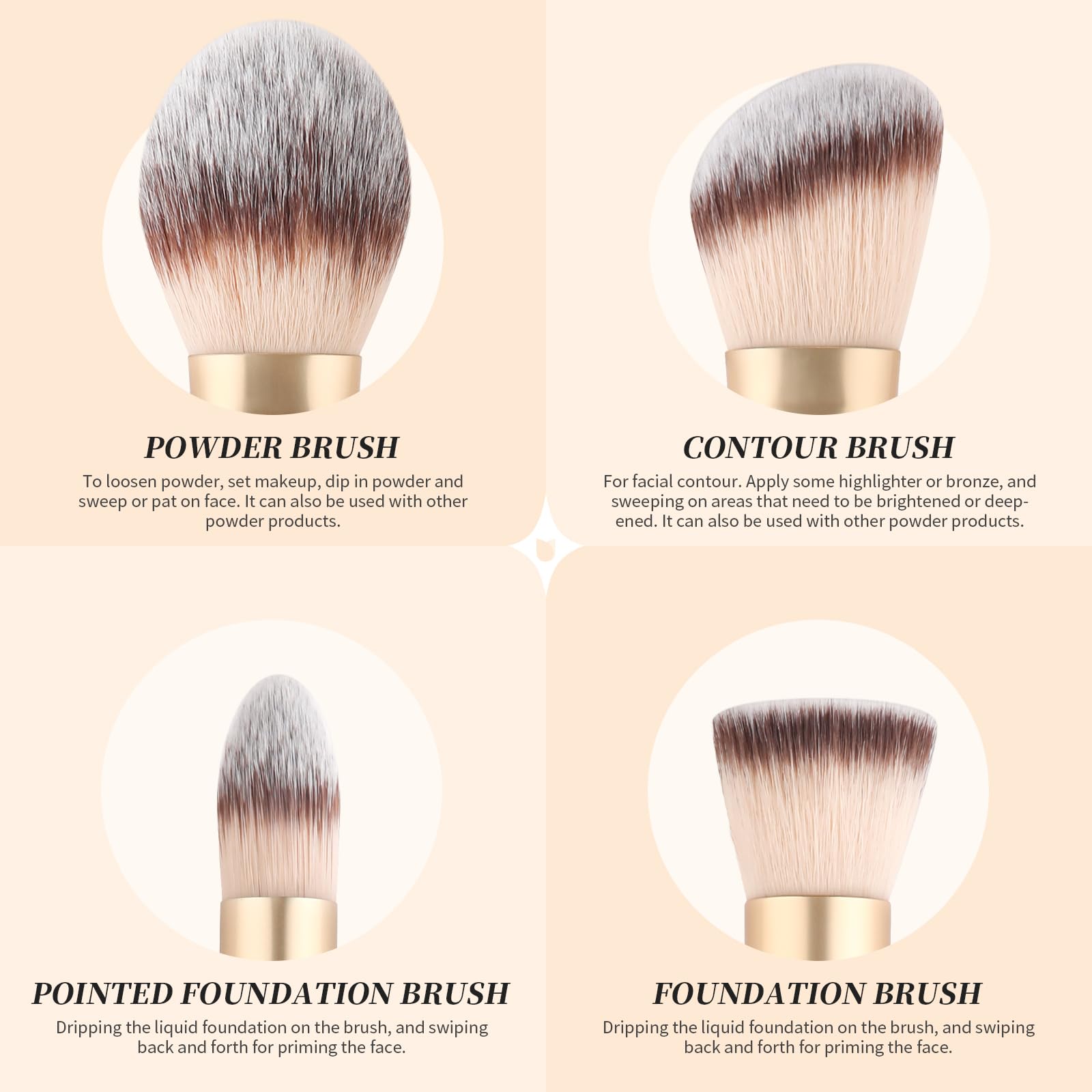 DUcare punta definida para aplicar bronceador con precisión.