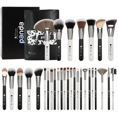 DUcare serie panda 31 pinceles con estuche cuero, ideal para almacenamiento y transporte