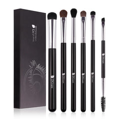 DUcare set de brochas para ojos de 6 piezas, ideal para difuminar sombras.