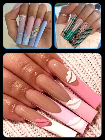 Dudjndjd tips de uñas XXL para diseños de moda en casa