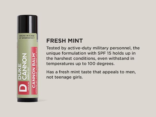 Aroma masculino de menta que acompaña la rutina diaria.