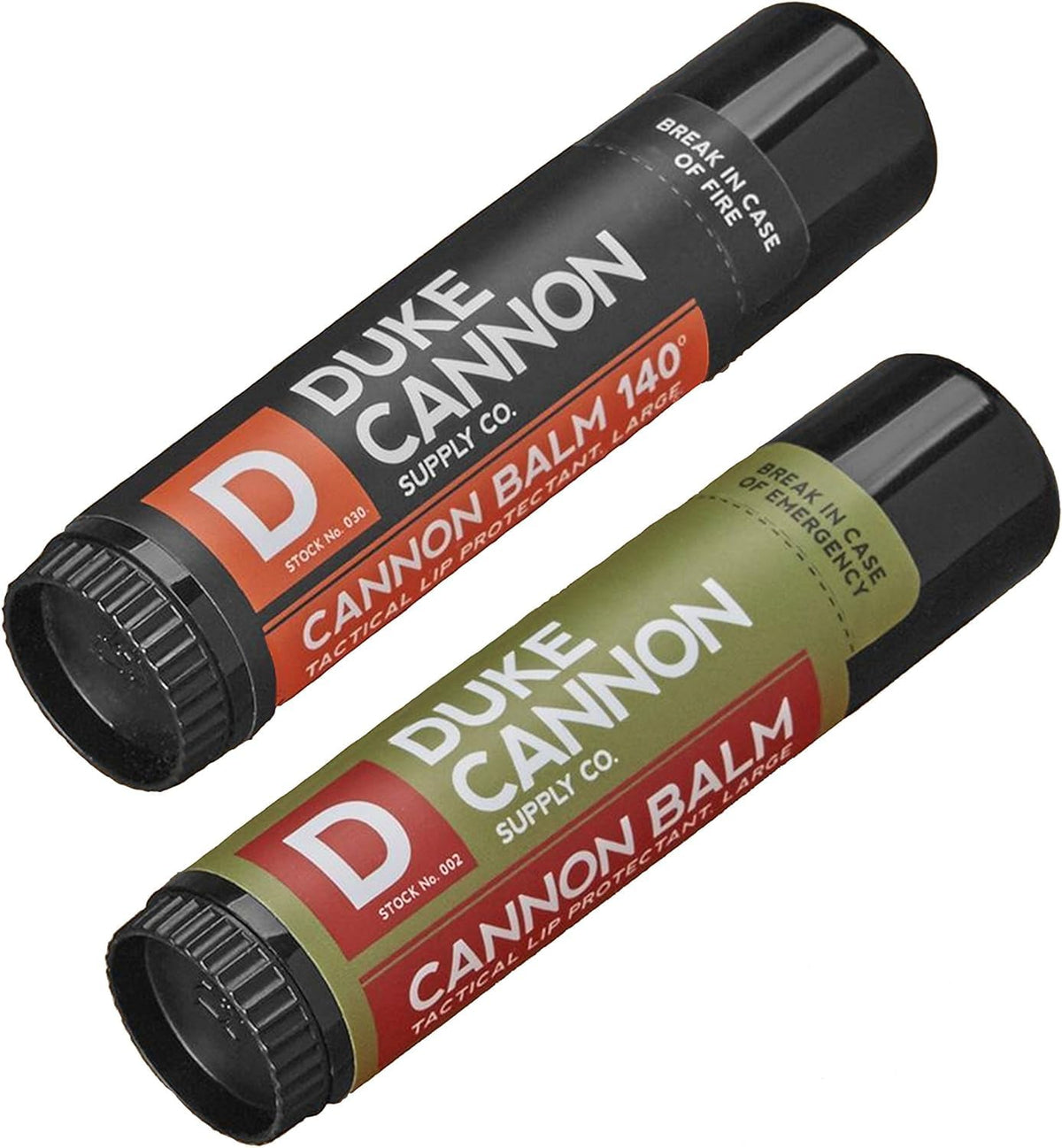 Duke Cannon Bálsamo Labial 140° SPF 30 para protección solar diaria.