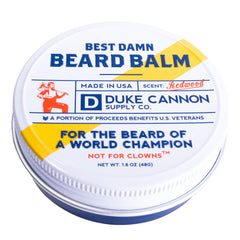 Duke Cannon empaque de viaje para barba Redwood, práctico y fácil de transportar.