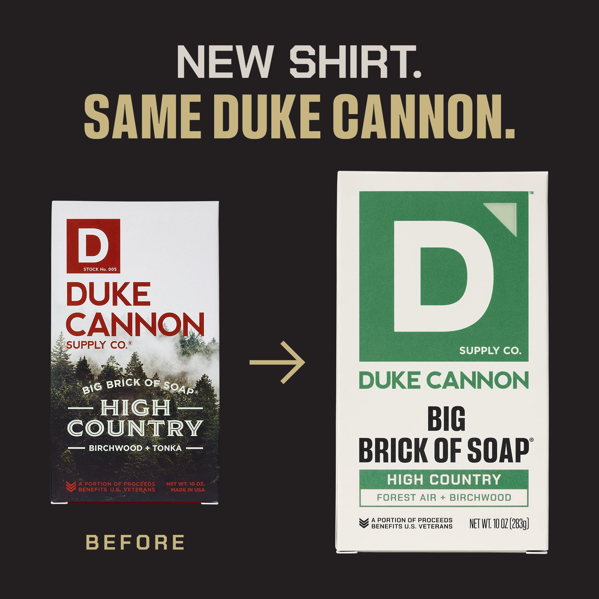 Duke Cannon Barra aroma Alta Montaña para ducha diaria.