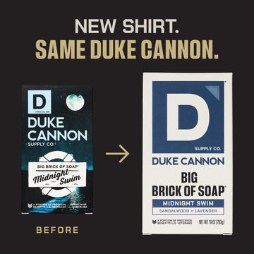 Duke Cannon Jabon Espuma Densa, genera crema suave en la palma.