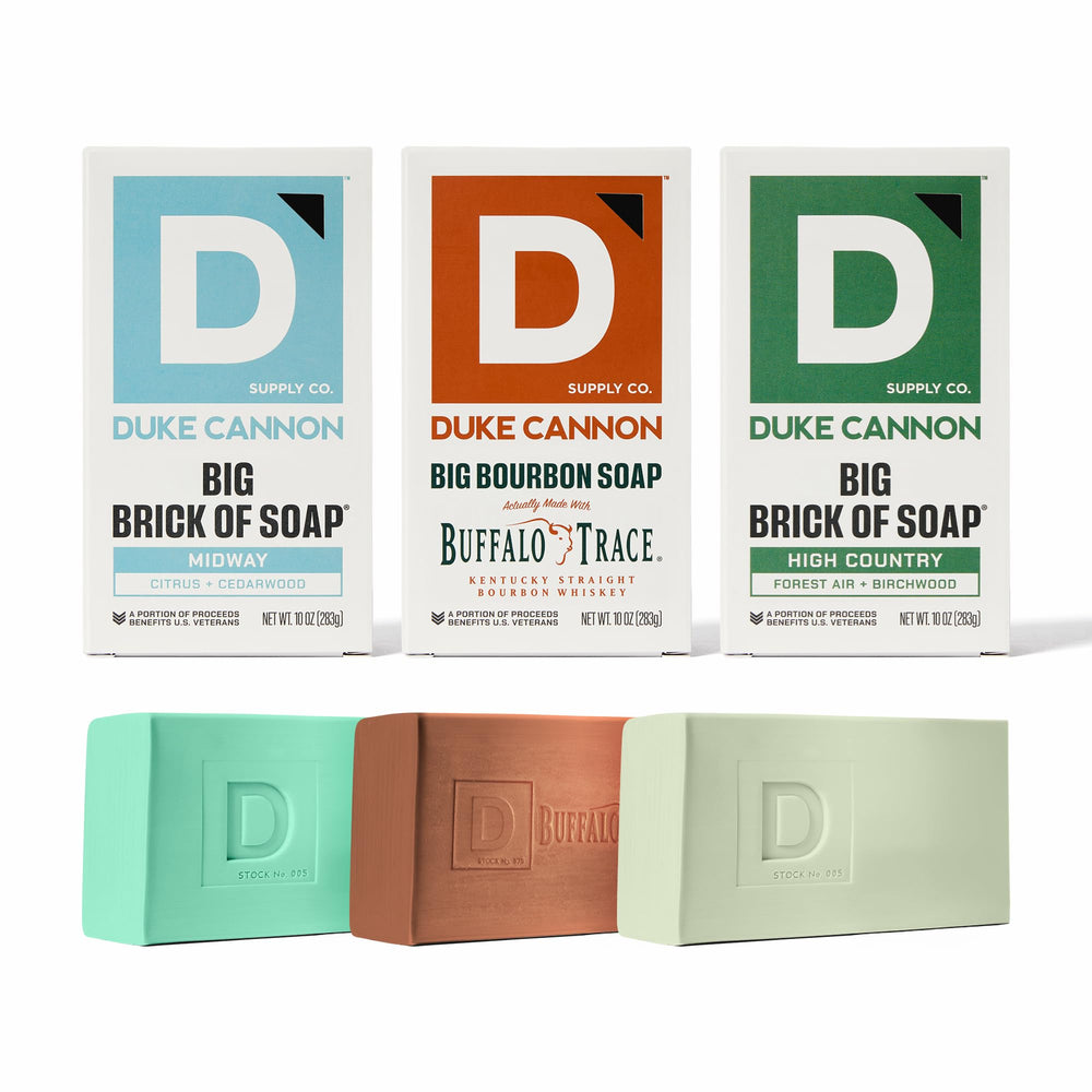 Duke Cannon Midway: bloque de jabón de 10 oz con cítricos y cedro para ducha diaria