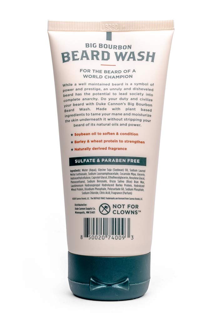 Duke Cannon Barba aceite nutrición ligera para barba suave.
