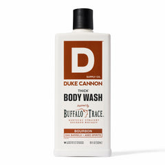 Duke Cannon Bourbon Gel de Ducha botella con aroma audaz para limpieza diaria