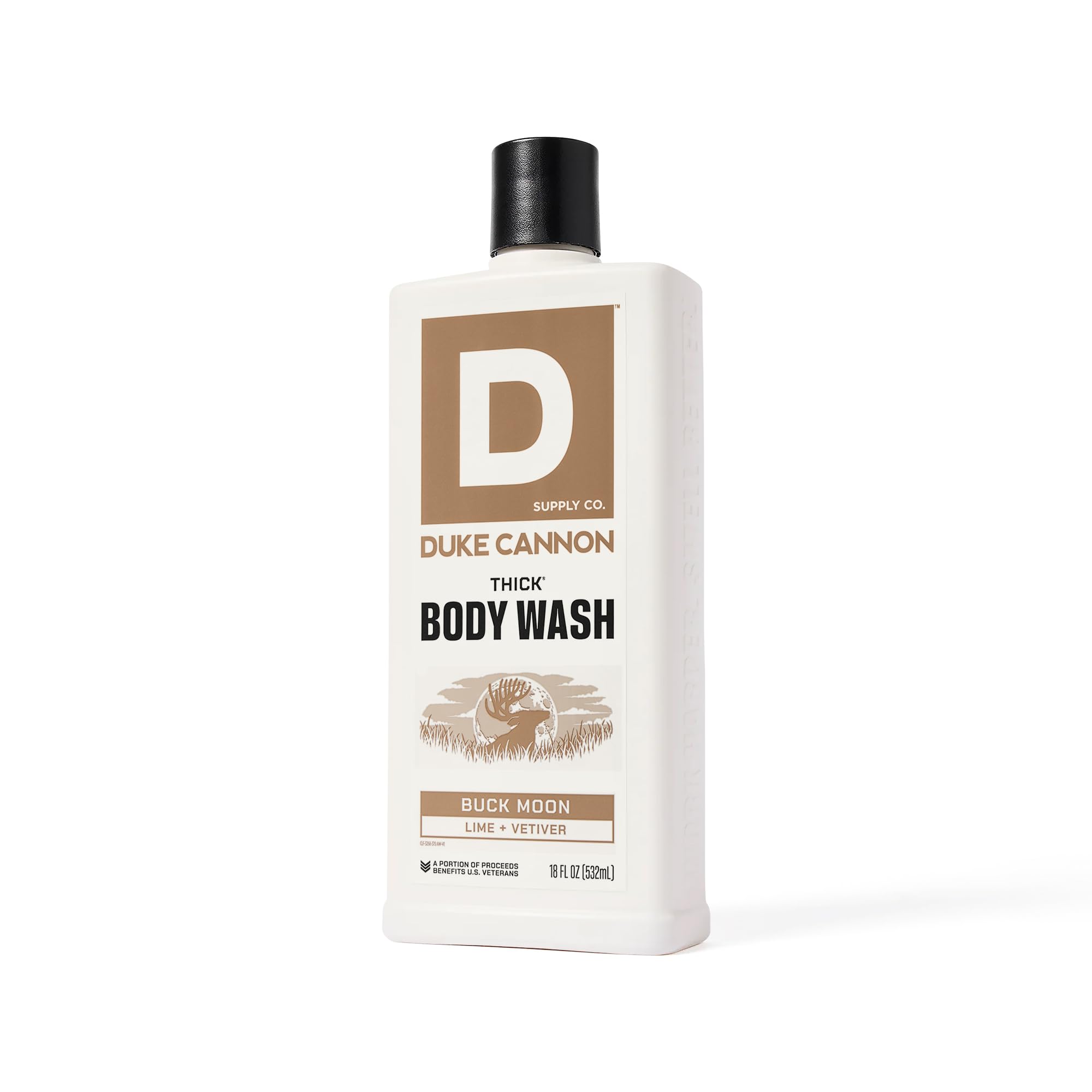 USA-made packaging signals quality and rugged masculine branding
