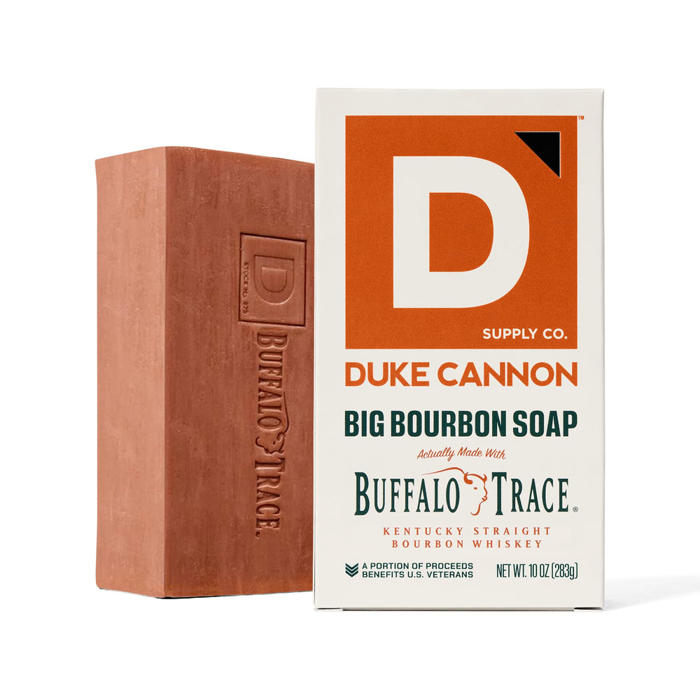 Duke Cannon empaque sostenible: presentación responsable