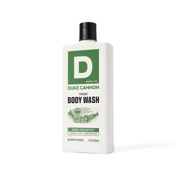 Duke Cannon High Country ingredients list confirms cruelty-free formulation.