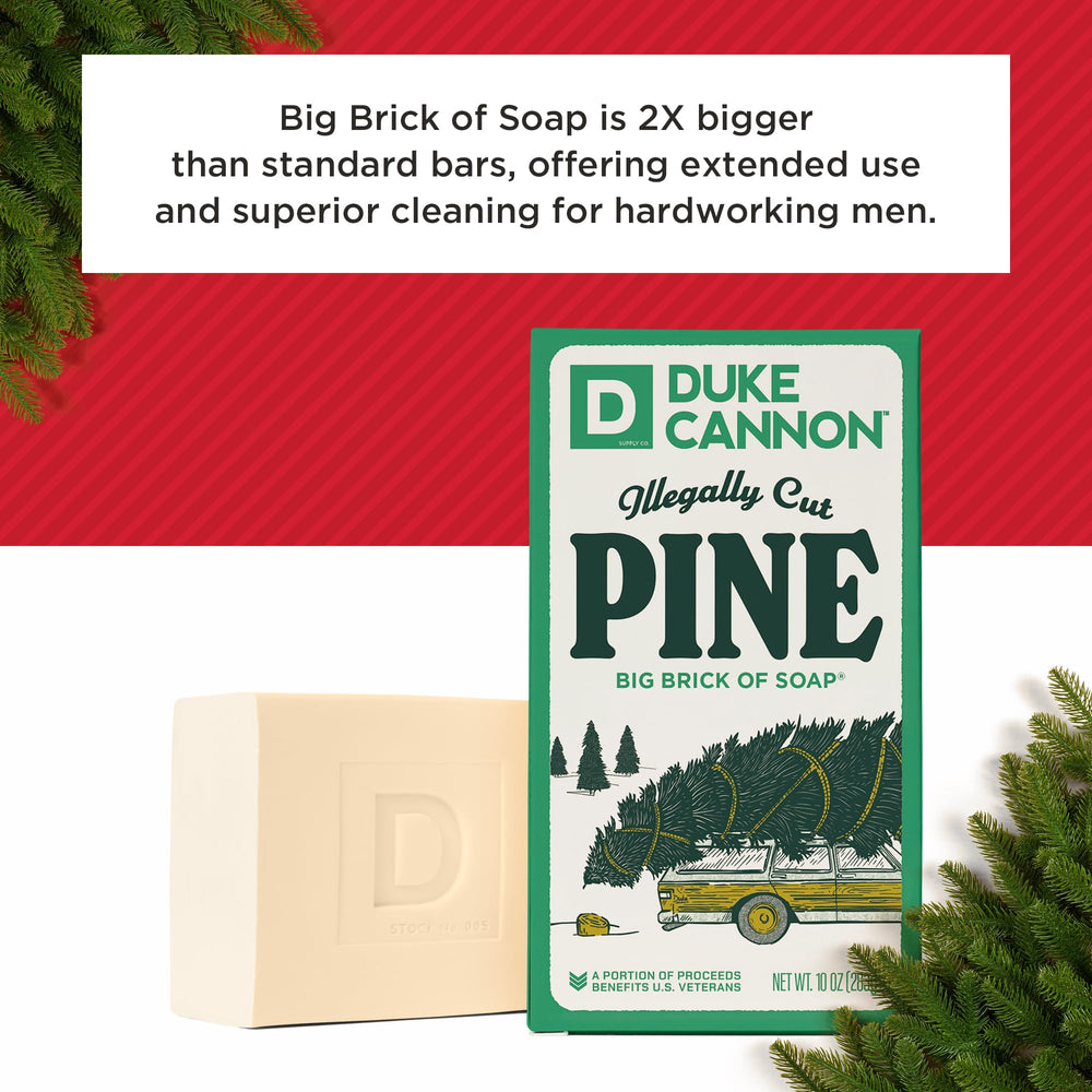 Duke Cannon: fabriqué aux États‑Unis, emballage cadeau édition holiday.
