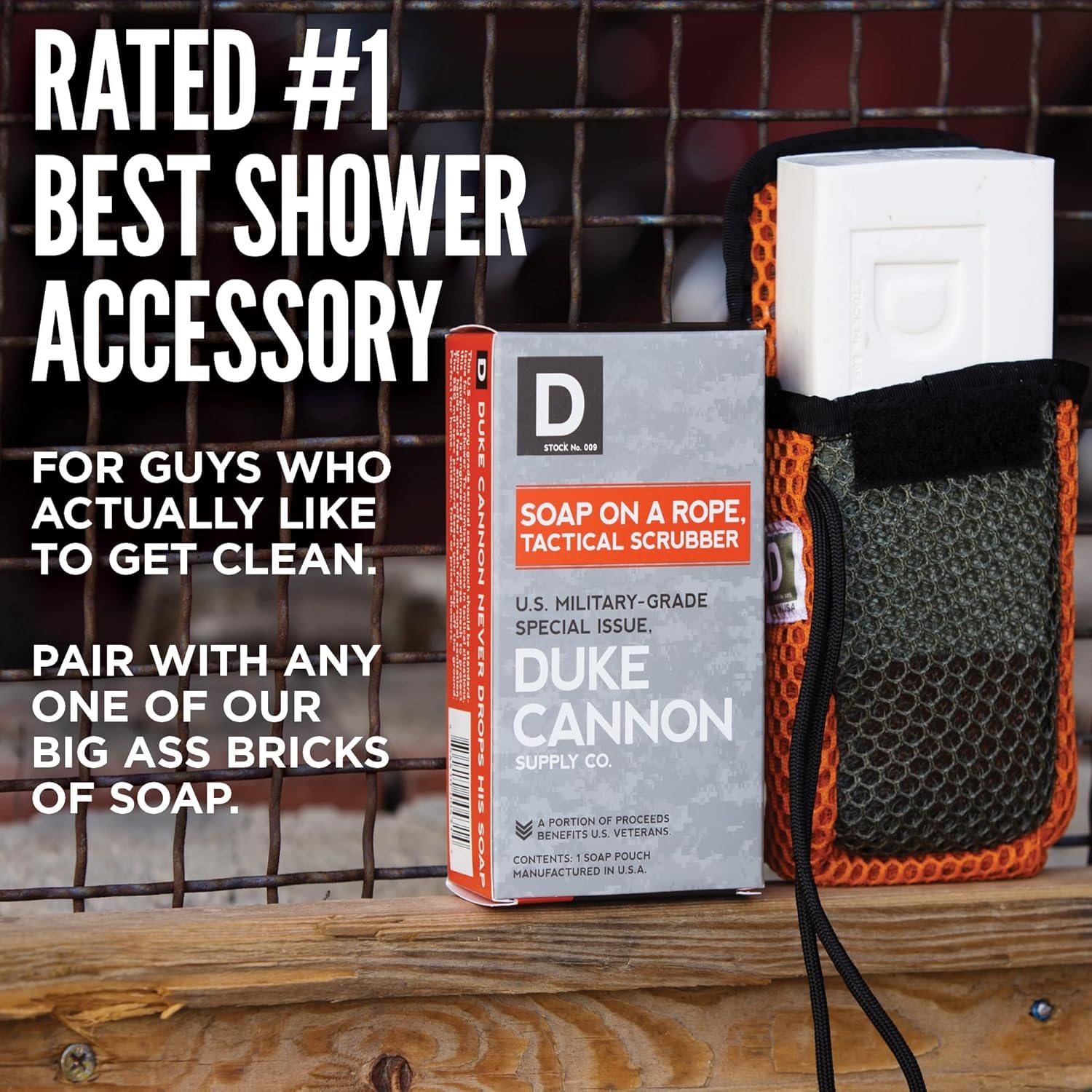 Duke Cannon malla gruesa para exfoliar manos y pies