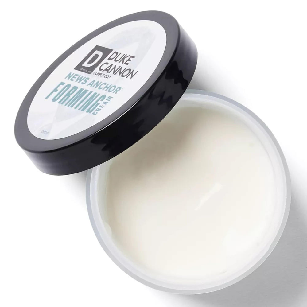 Duke Cannon News Anchor Forming Cream recomendación de barbero para peinado