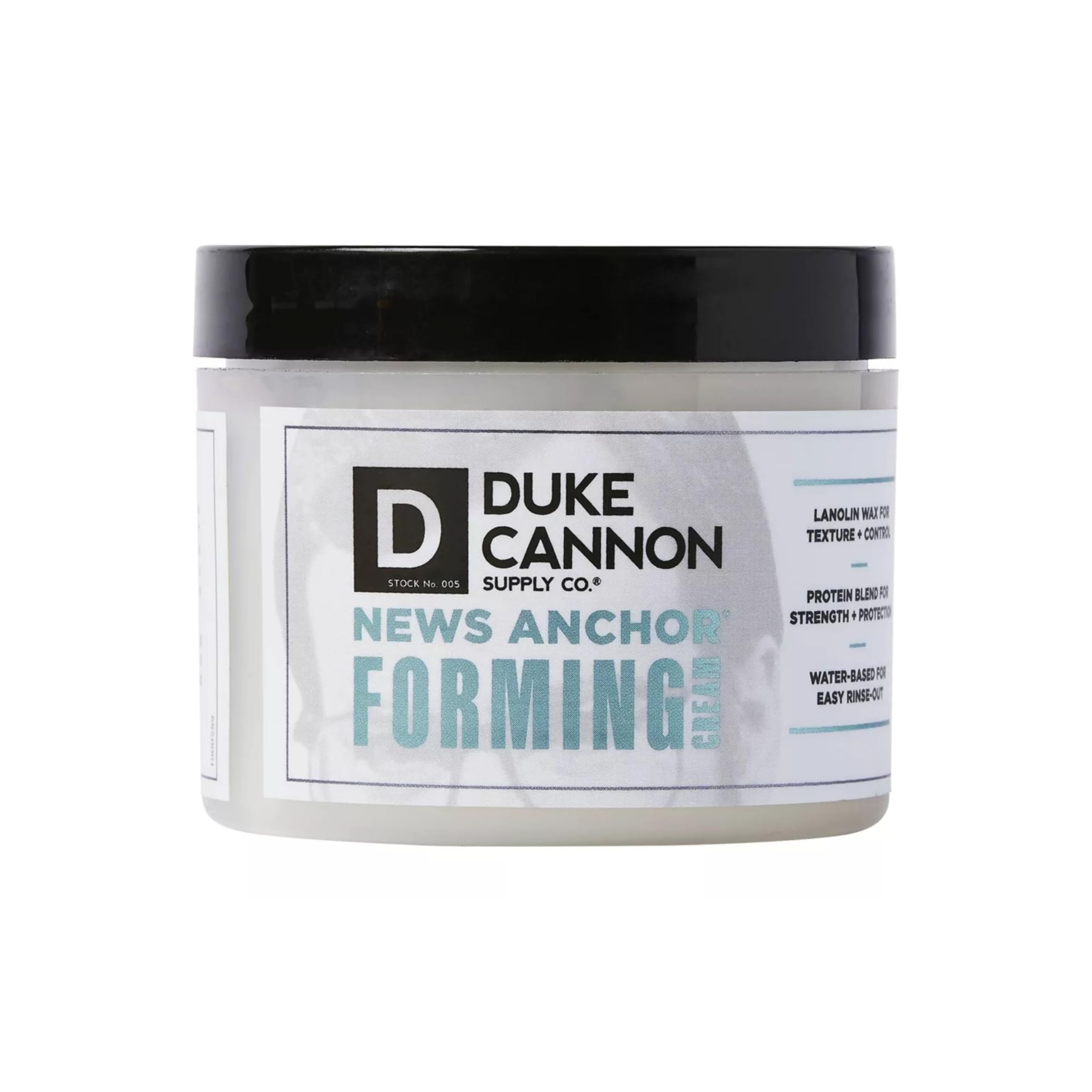 Duke Cannon News Anchor Forming Cream con lanolina para mayor control
